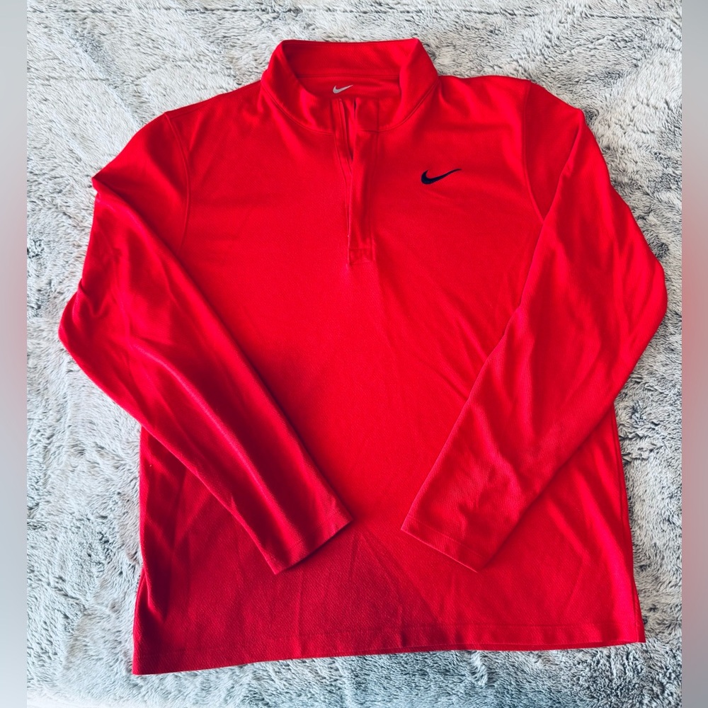 Nike Dri-Fit Long Sleeve ZipUp Running Top